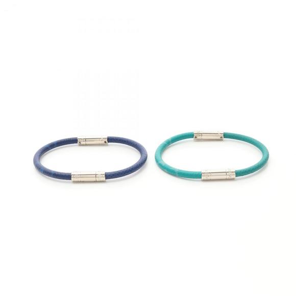 LOUIS VUITTON Blue Leather Charm Bracelet - Picture 1 of 8